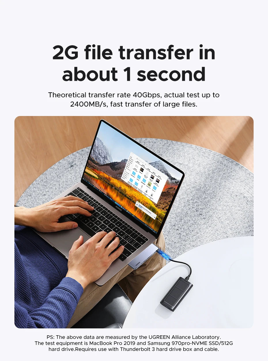 6-in-2 USB-C Hub Adapter for MacBook Pro and Air