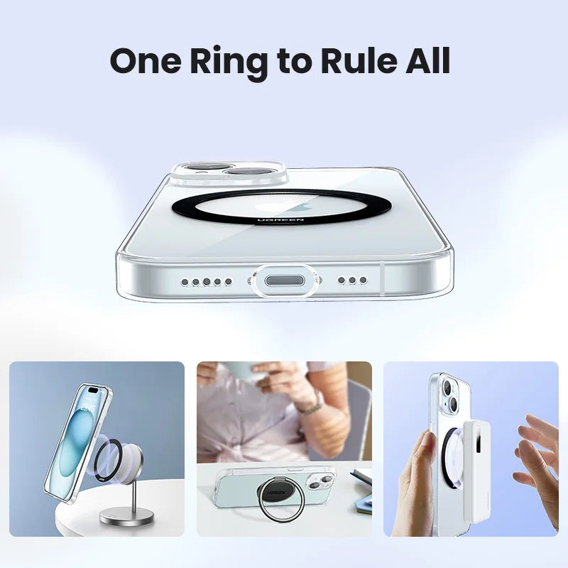 Magnetic Adhesive Ring for Wireless Charging and Phone Holders