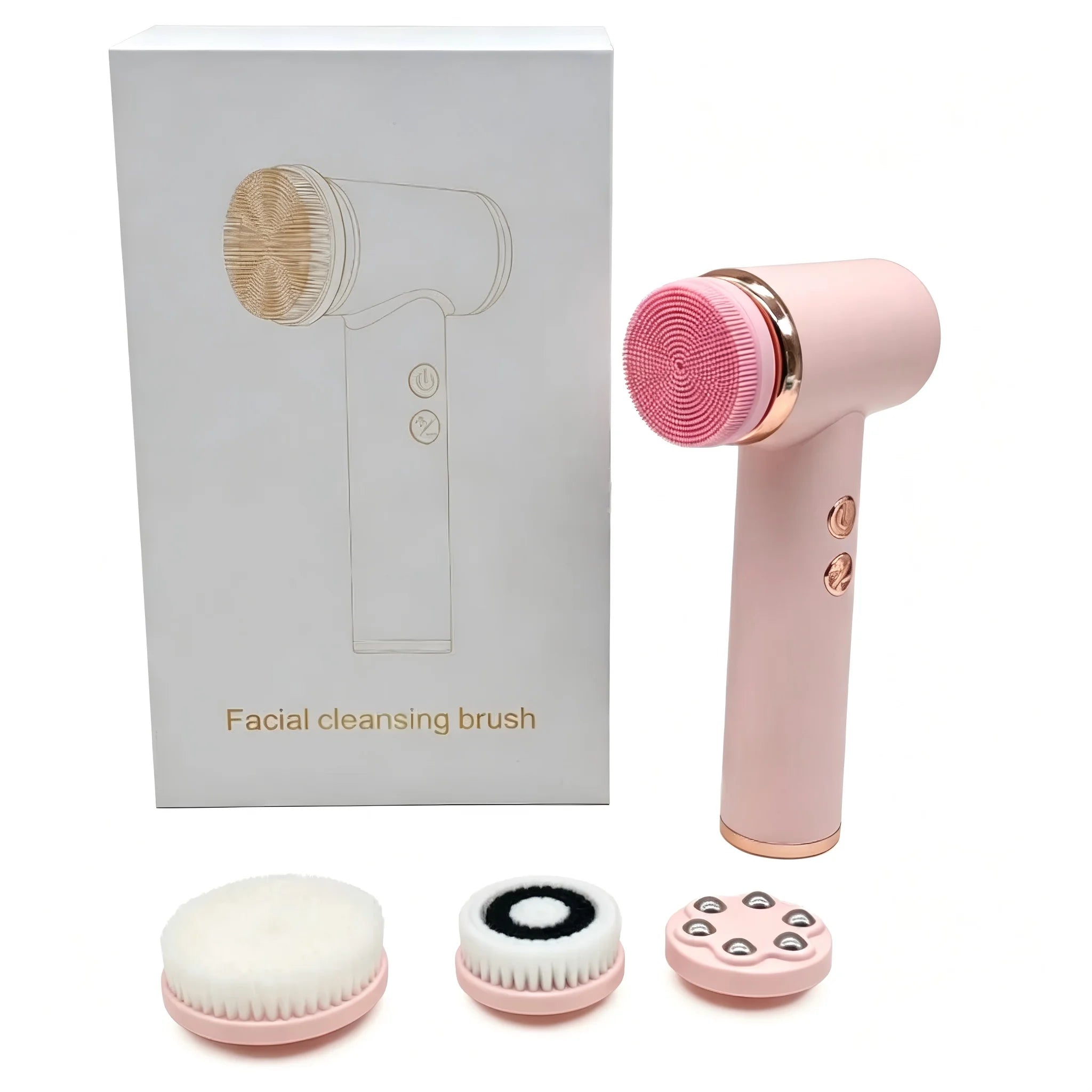 4-in-1 Electric Rotating Facial Cleansing Brush - 9