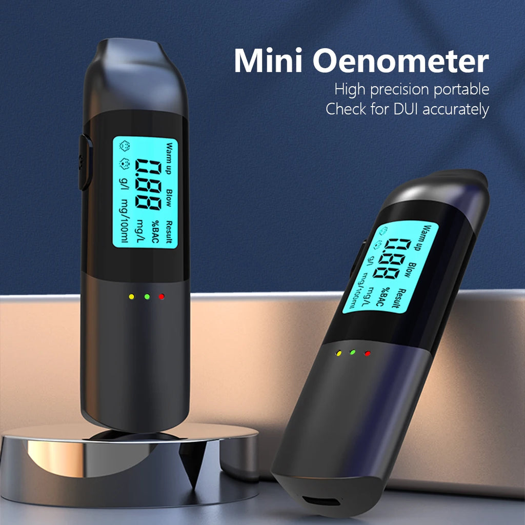 Portable Digital Breath Alcohol Tester with LCD Display