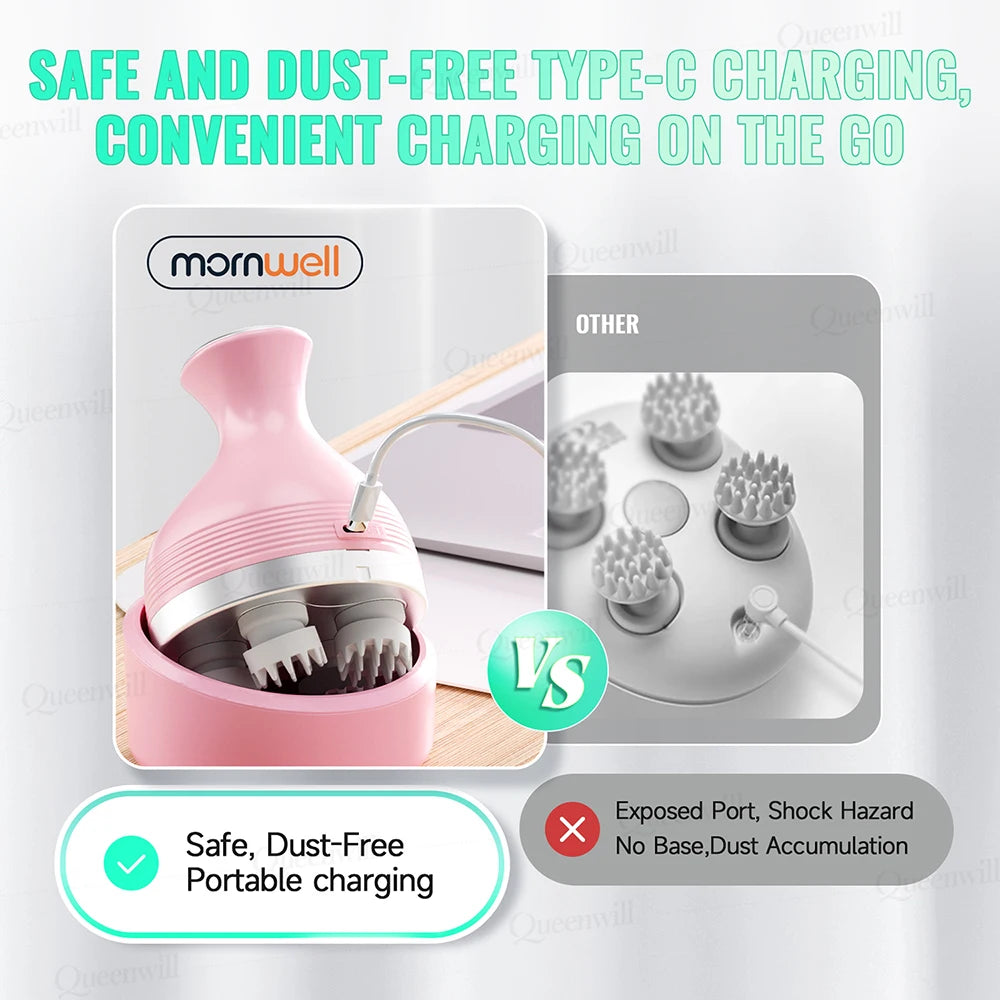 Portable Electric Water Flosser and Scalp Massager Set - 35