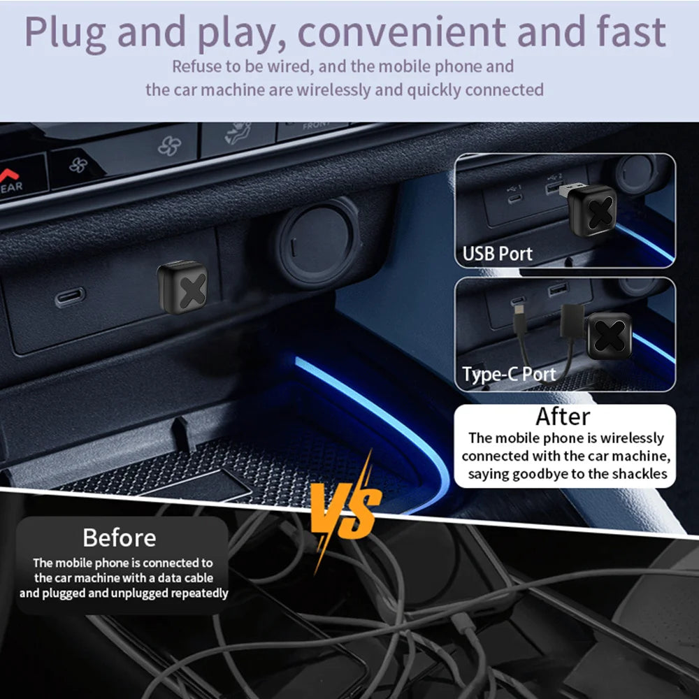 Wireless CarPlay and Android Auto USB Adapter - 13