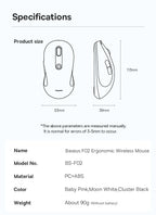 Ergonomic Bluetooth 5.2 & 2.4G Wireless Mouse with 4000DPI
