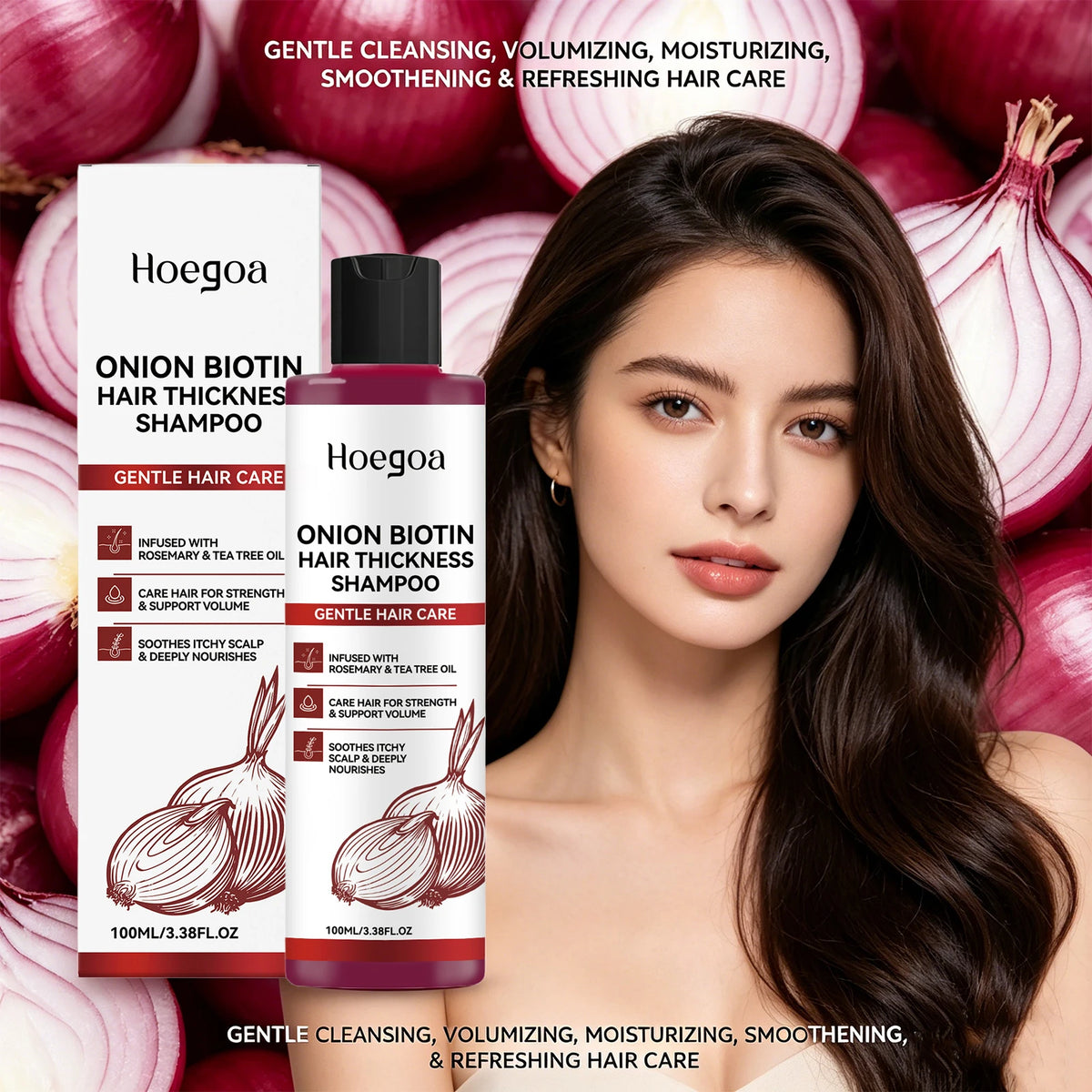 Onion Biotin Volumizing Shampoo for Hair Growth