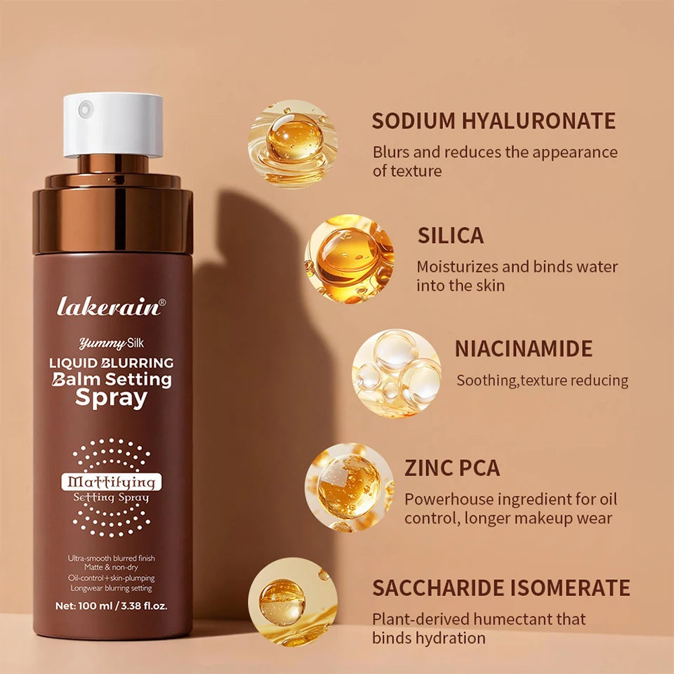 Liquid Blurring Balm Setting Spray for Long-Lasting Matte Makeup - 13