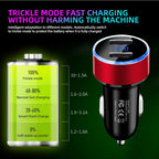 3.1A Dual USB Car Charger with LED Digital Voltage Display 12V 24V