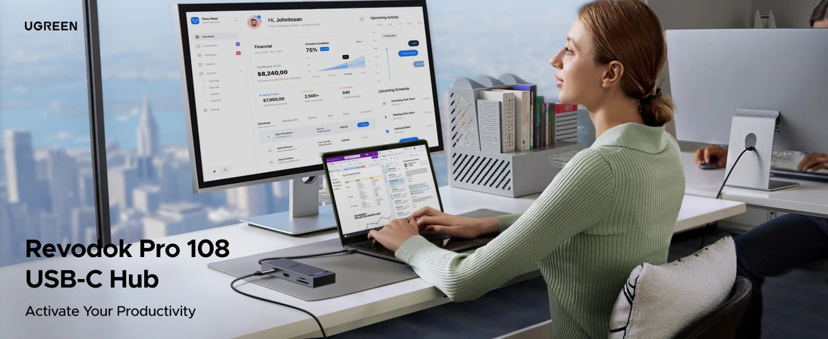 8-in-1 USB-C Hub with 4K 60Hz HDMI and 100W PD Charging