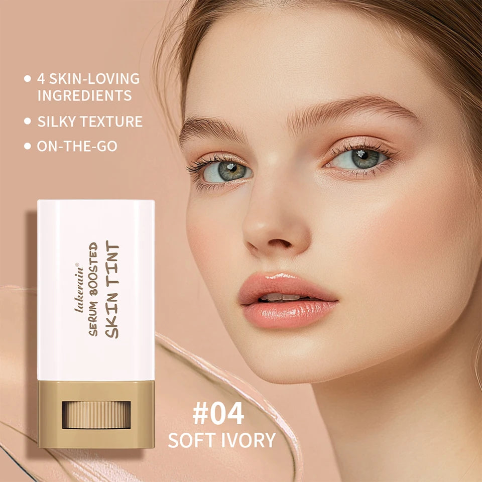 Serum-Boosted Skin Tint Foundation Stick for Natural Coverage - 10