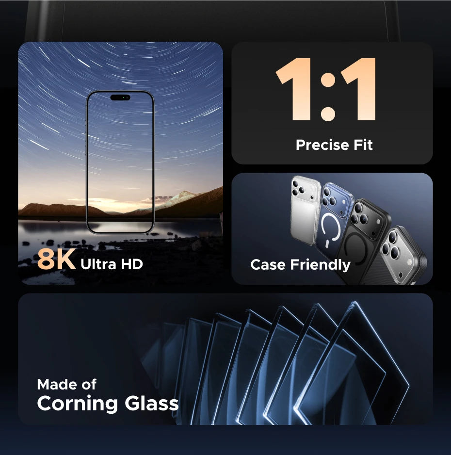 Glass Camera Lens Protector for iPhone 17 Series