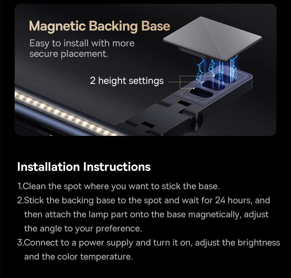 Magnetic Computer Screen Light for Monitor Desk Reading