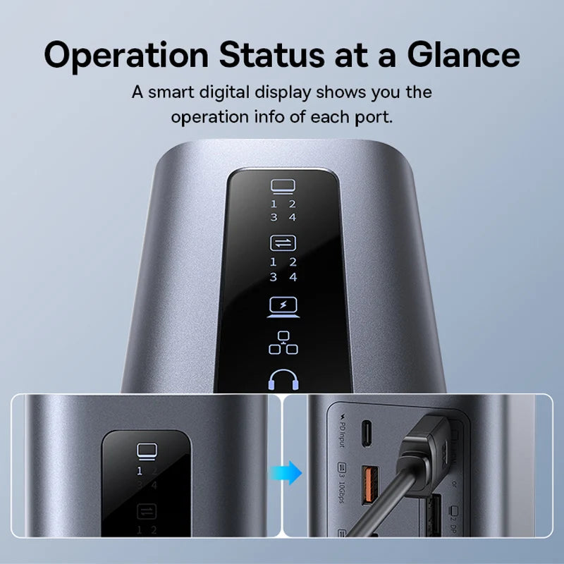 11-in-1 USB-C Triple Display Docking Station 4K 60Hz - 3