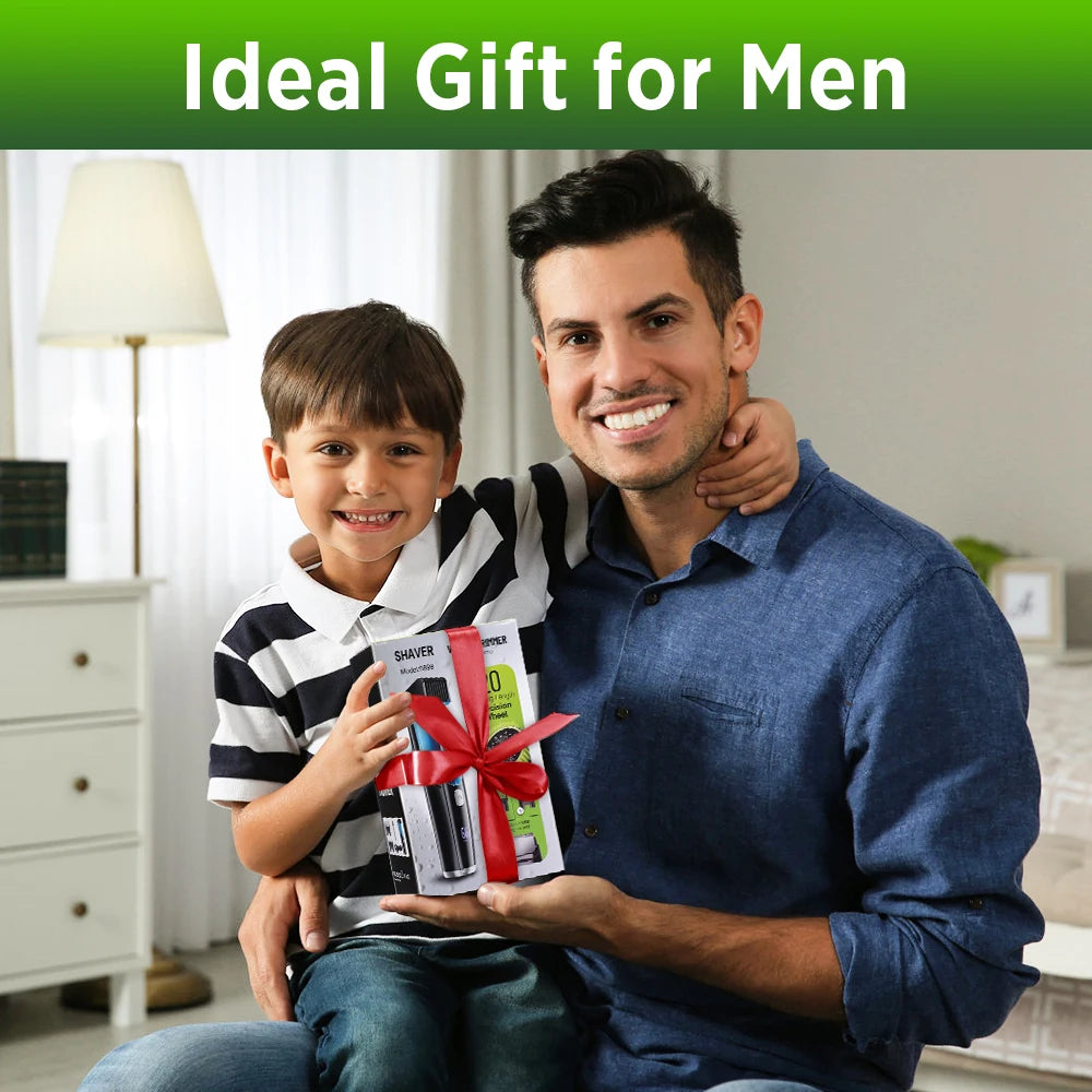 Rechargeable Cordless Vacuum Beard Trimmer for Men