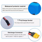 48V 16Ah Li-ion Battery for Electric Scooters with 30A BMS
