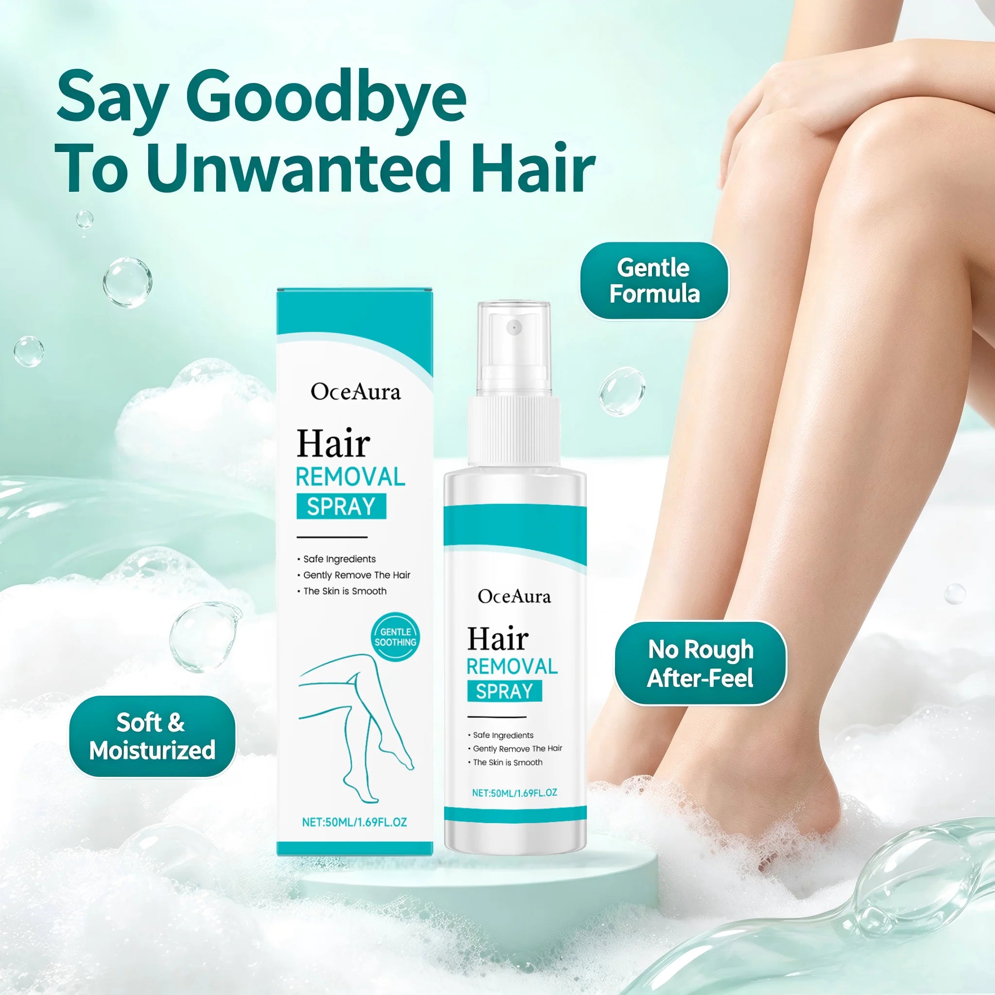 Painless Gentle Hair Removal Spray for Body and Legs - 5