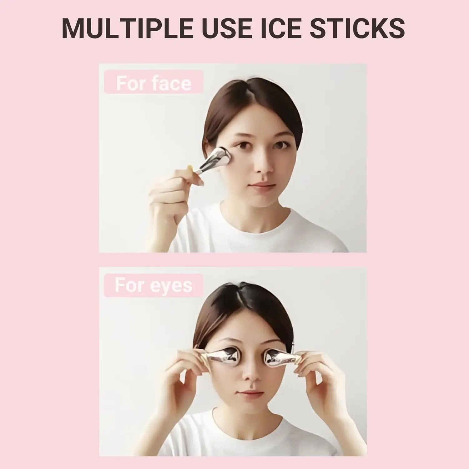 Stainless Steel Facial Cryo Sticks for Skin Puffiness and Massage - 6