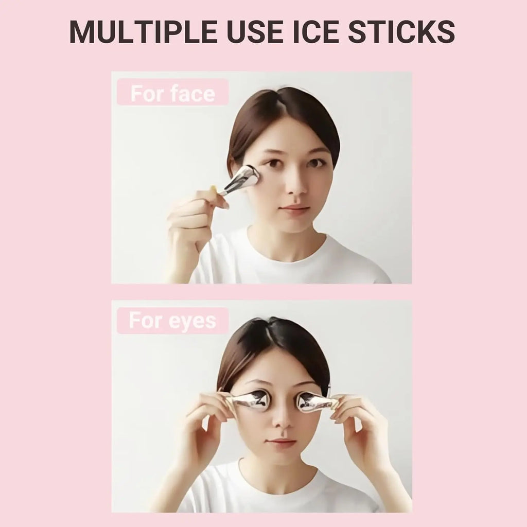 Stainless Steel Facial Cryo Sticks for Skin Puffiness and Massage