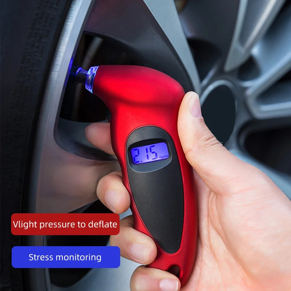 Digital Tire Pressure Gauge for Cars, Motorcycles, and Bicycles