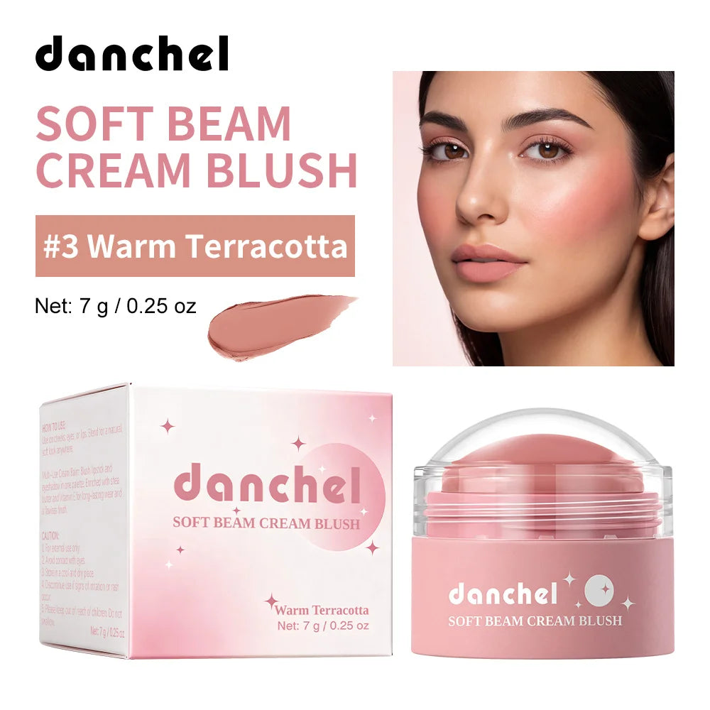 Soft Cream Blush for Cheeks, Lips, and Eyes