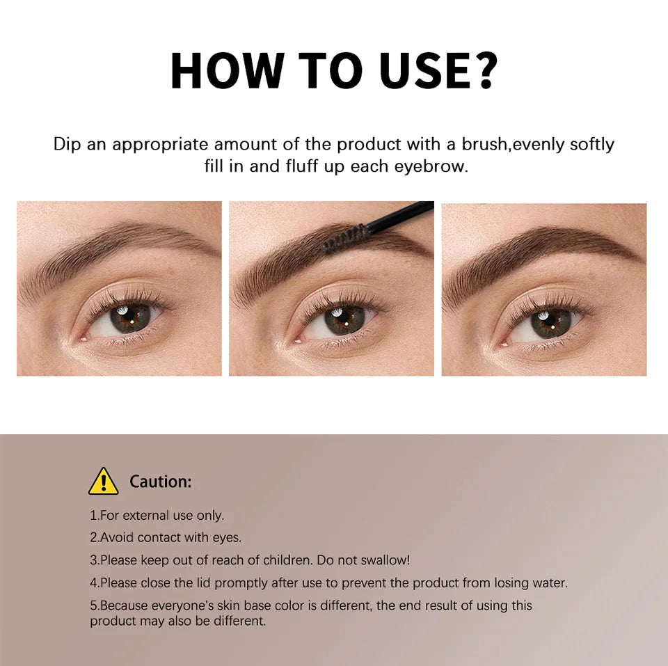 Waterproof Volumizing Eyebrow Mousse for Fluffy Brows