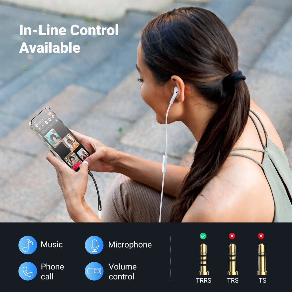 USB-C to 3.5mm AUX Adapter with Hi-Res DAC Audio Converter