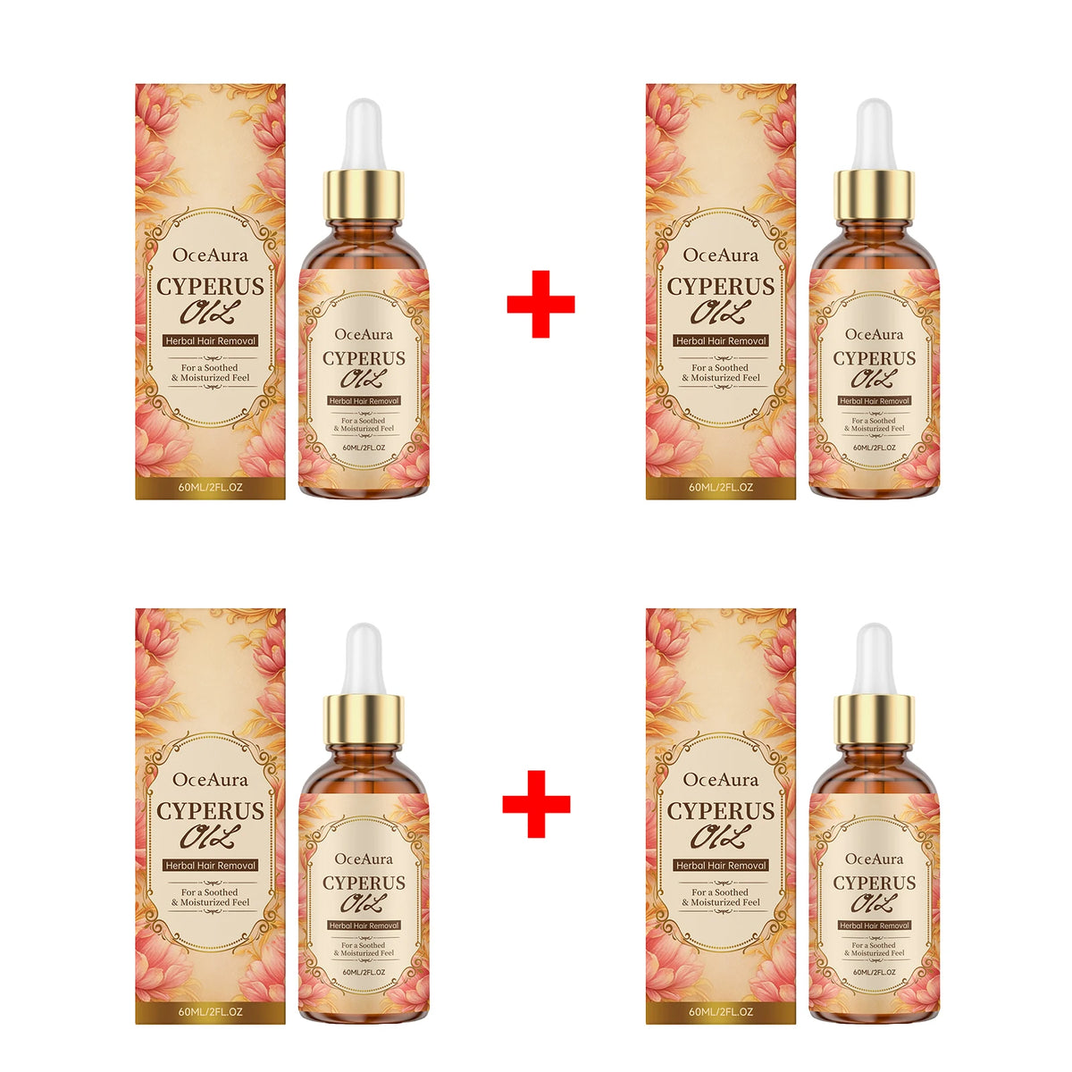 Cyperus Oil Hair Growth Inhibitor and Moisturizing Body Serum