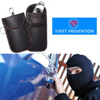 Carbon Fiber Car Key Fob RFID Signal Blocking Pouch Protector