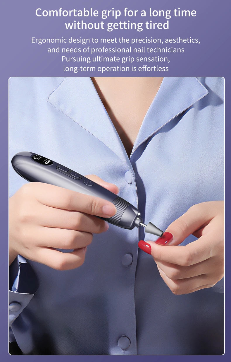 Electric Cordless Nail Drill for Manicure and Pedicure - 15