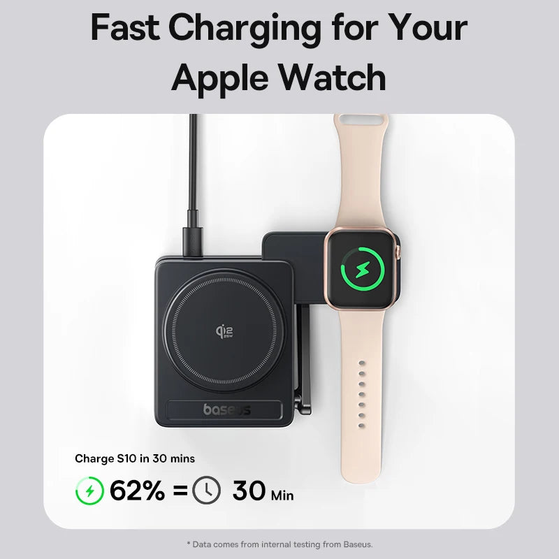 3-in-1 Foldable Magnetic Wireless Charging Station for Apple Devices