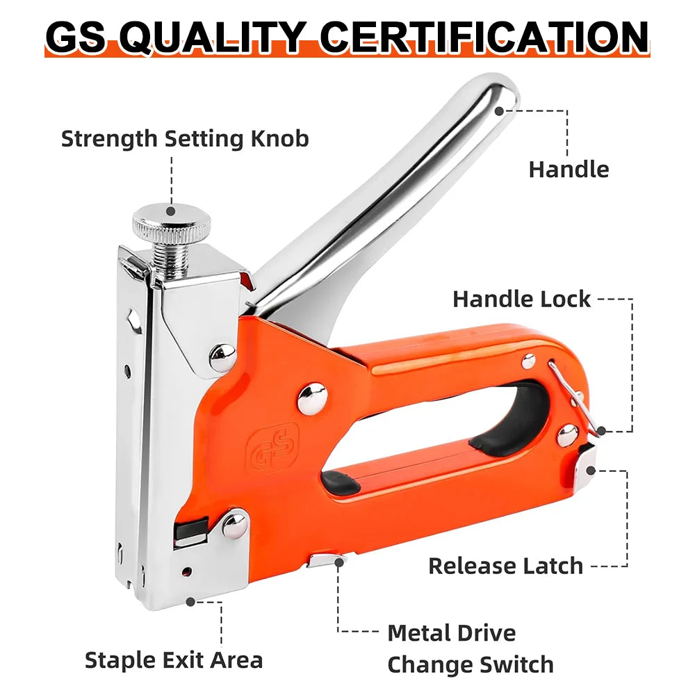 4-in-1 Heavy Duty Staple Gun for Upholstery and Woodworking - 3
