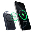10000mAh Magnetic Wireless Power Bank with Built-In USB-C Cable