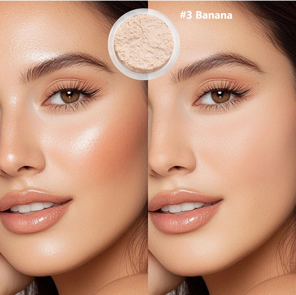 Matte Finishing Loose Baking Setting Powder for Long-Lasting Wear