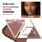 Matte Bronzer Powder for Face Contouring