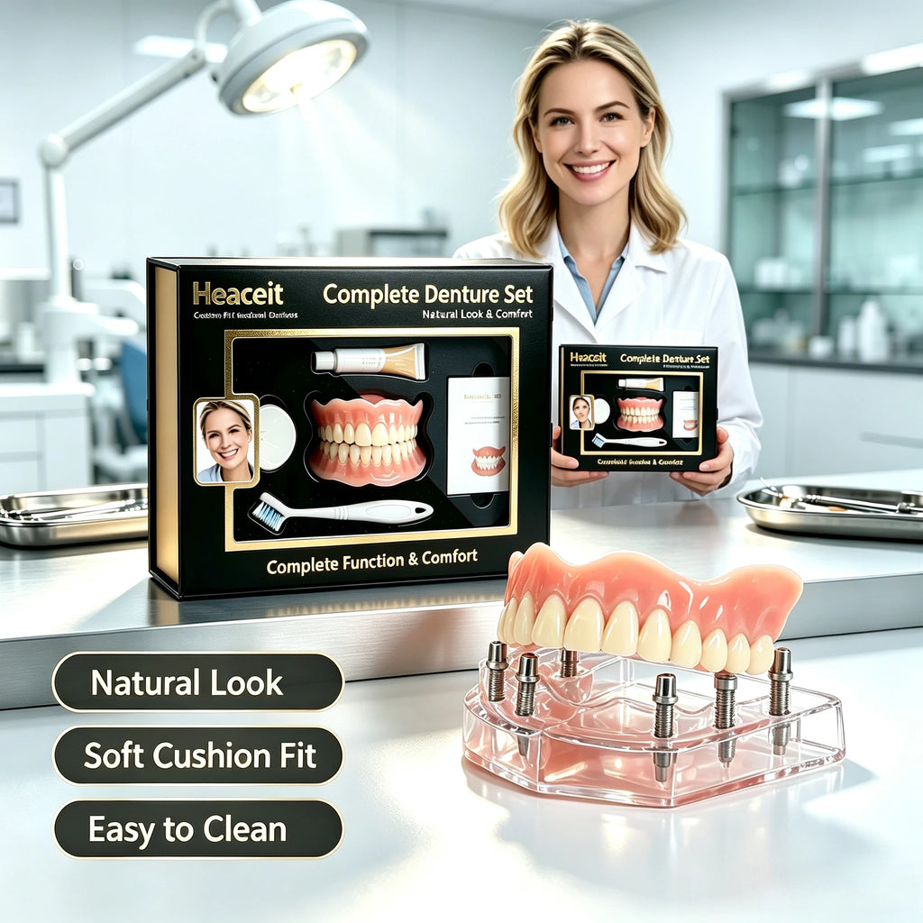 Comfort Fit Natural Look Upper and Lower Denture Set