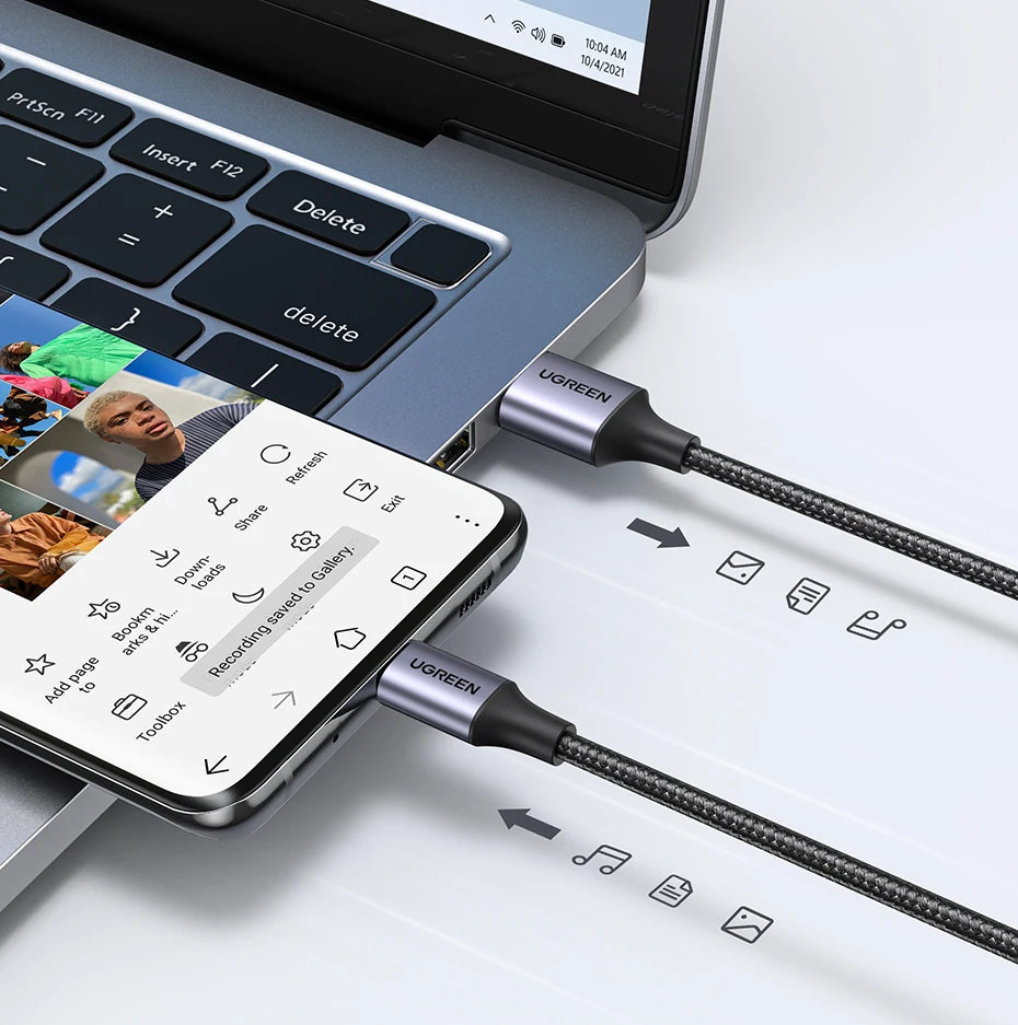 3A Fast Charging USB-A to USB-C Braided Data Cable