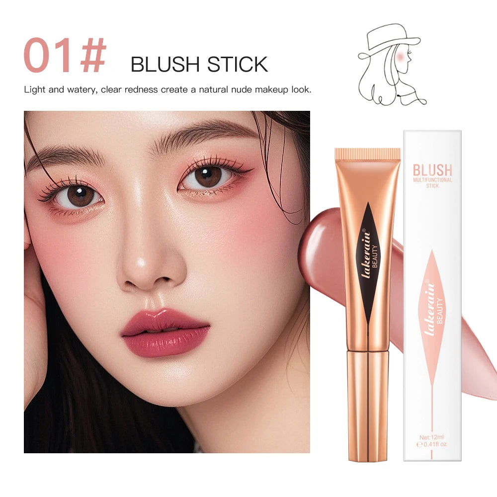 Liquid Contour, Blush and Highlighter Wand with Cushion Applicator