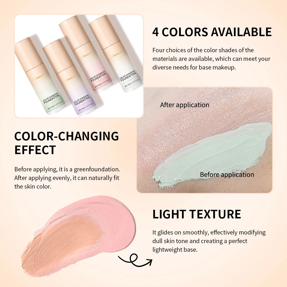 Color-Changing Liquid Foundation for Flawless Skin