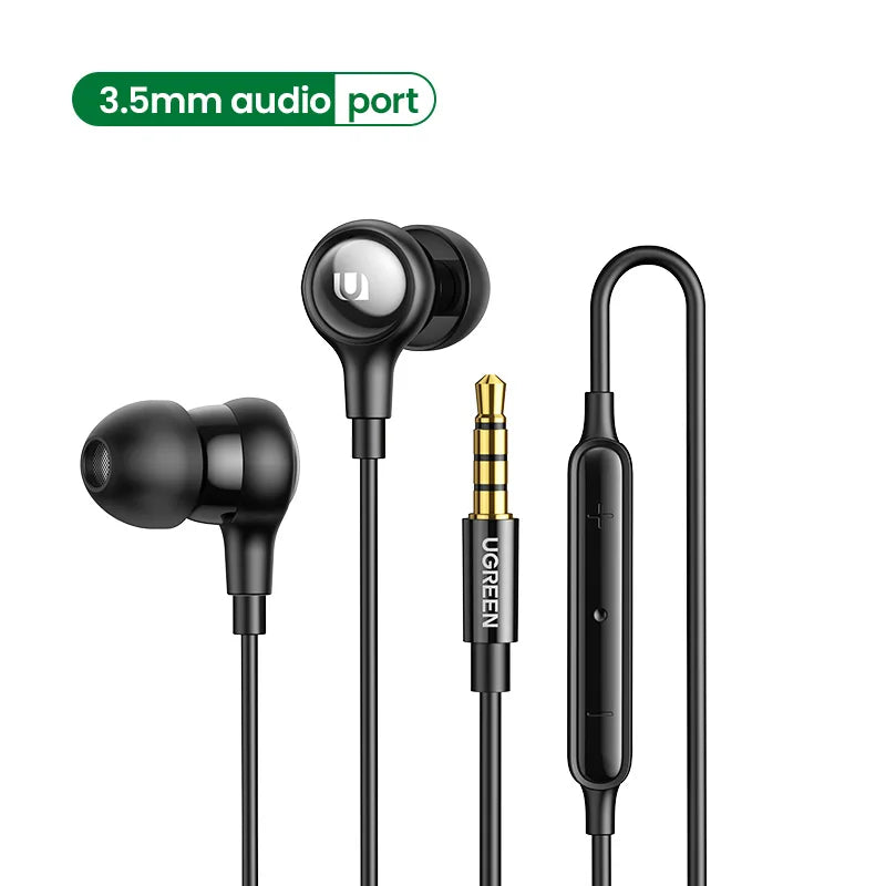 Wired In-Ear Headphones with Microphone for Mobile Devices - 21