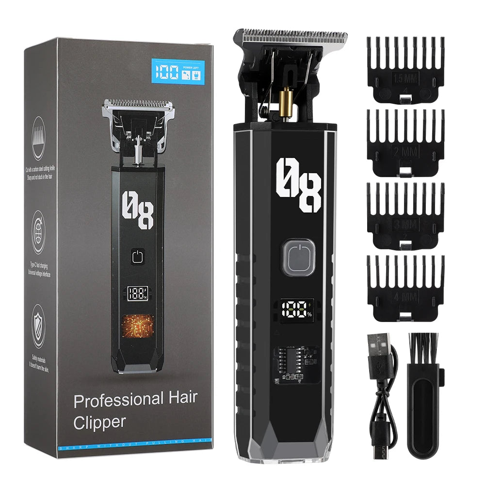 Professional Cordless Hair Trimmer and Grooming Clipper - 12