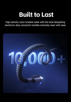 140W 2-in-1 USB-C Fast Charging Data Cable for Laptops and Tablets