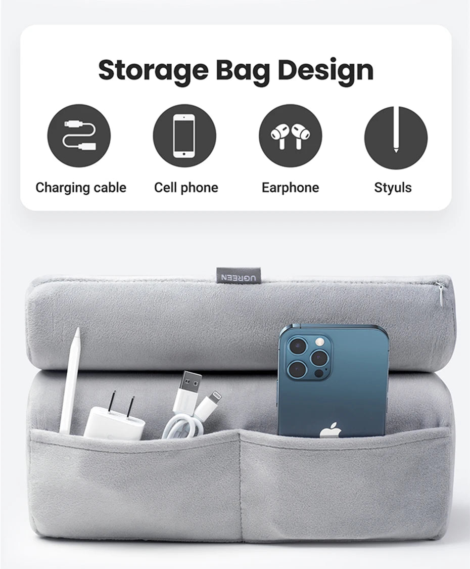 Adjustable Foldable Tablet Pillow Stand for Bed and Sofa