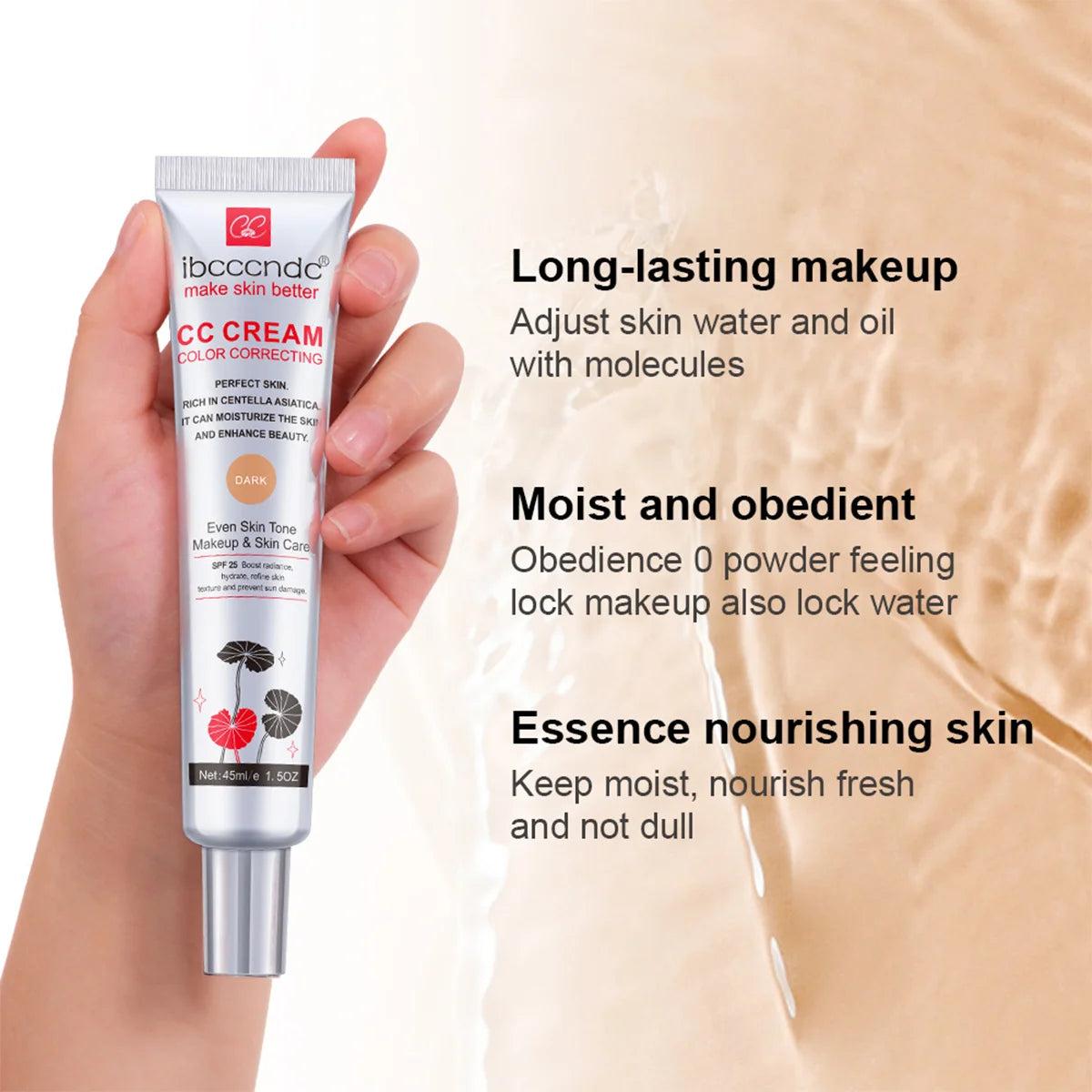 Color Correcting CC Cream and Sunscreen Blush Stick Duo Set