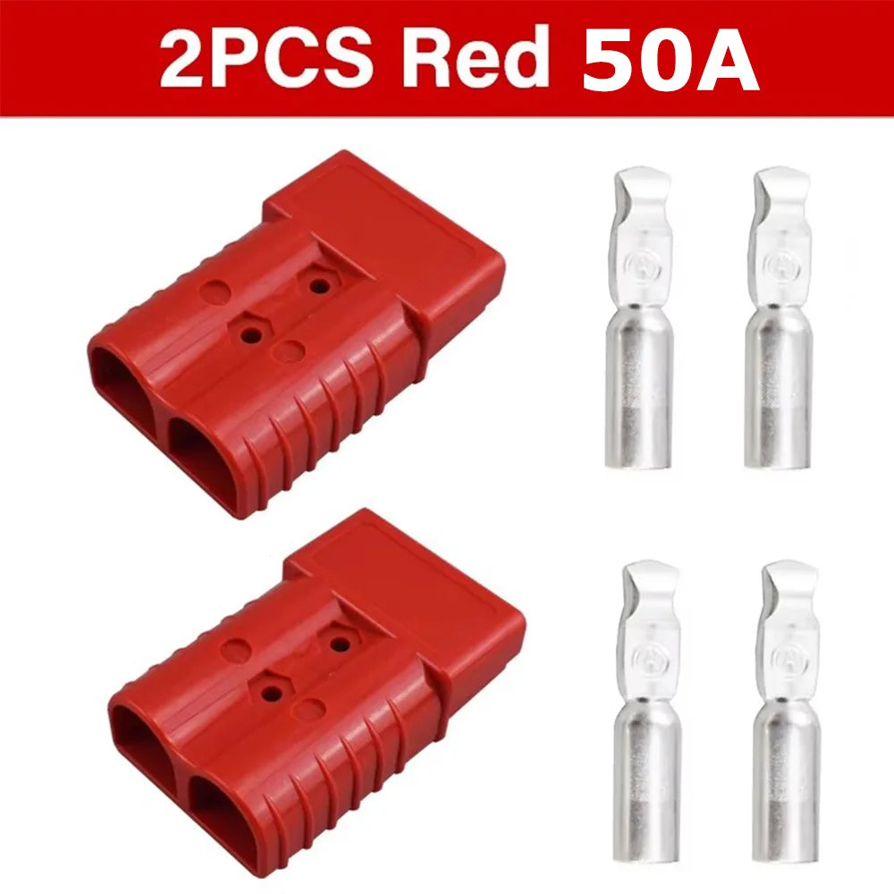 50A 120A 600V Battery Charging Quick Power Connector Plug Set
