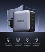 200W GaN Fast Wall Charger for Laptops and Smartphones