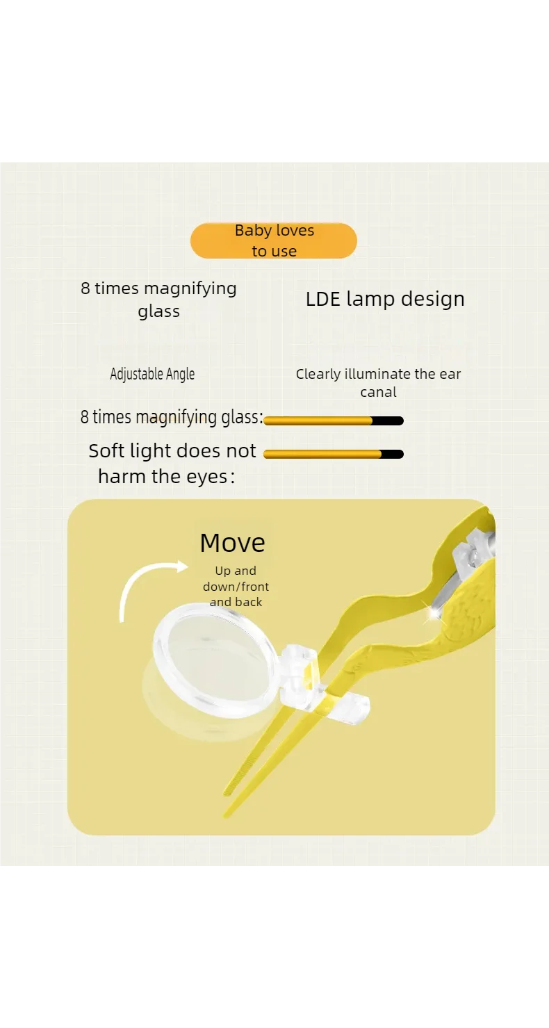 LED Illuminated Ear Wax Removal Tool Kit for Adults and Kids