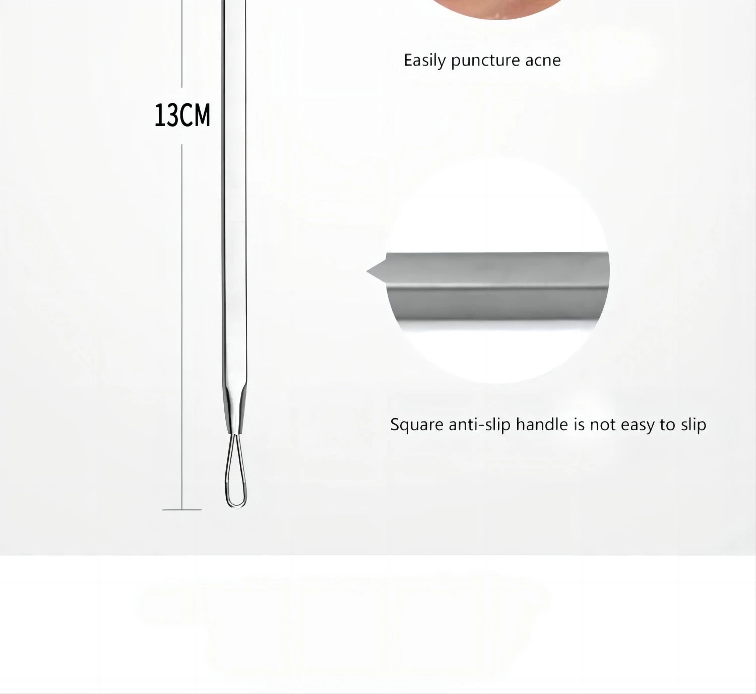 Stainless Steel Blackhead and Pimple Extractor Kit - 18