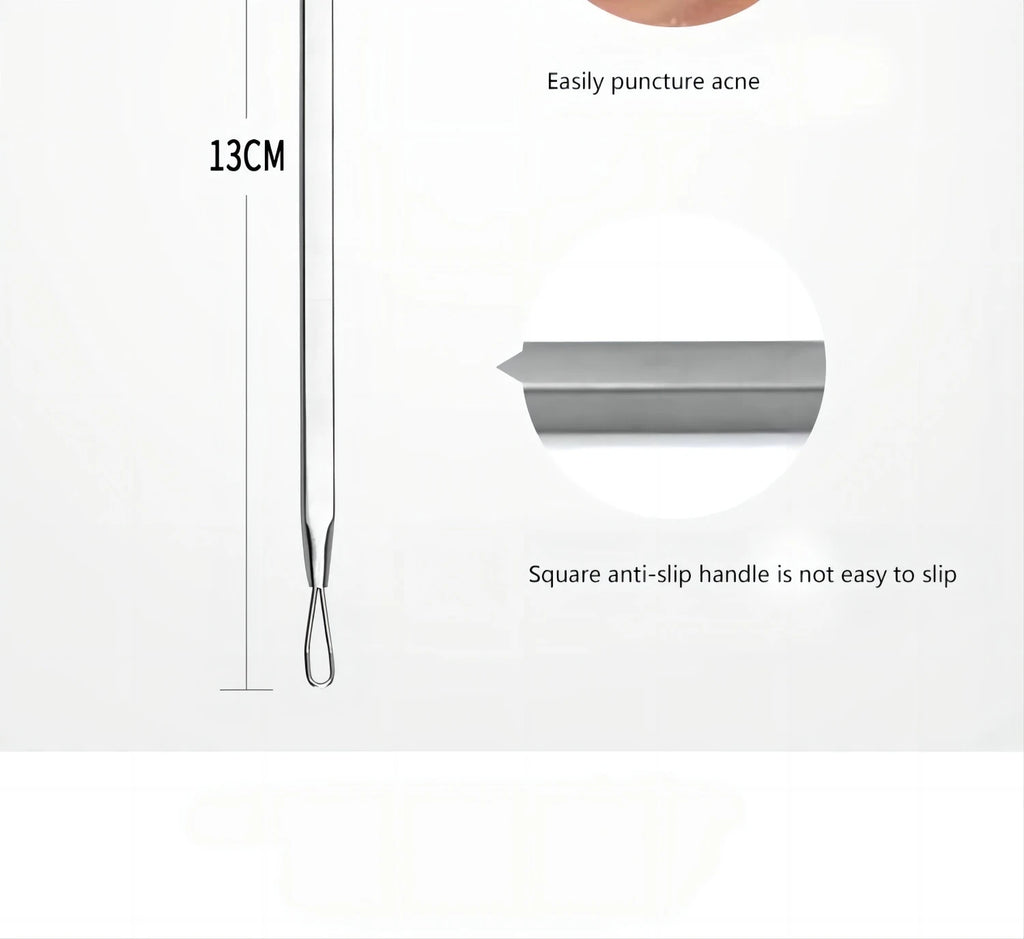 Stainless Steel Blackhead and Pimple Extractor Kit