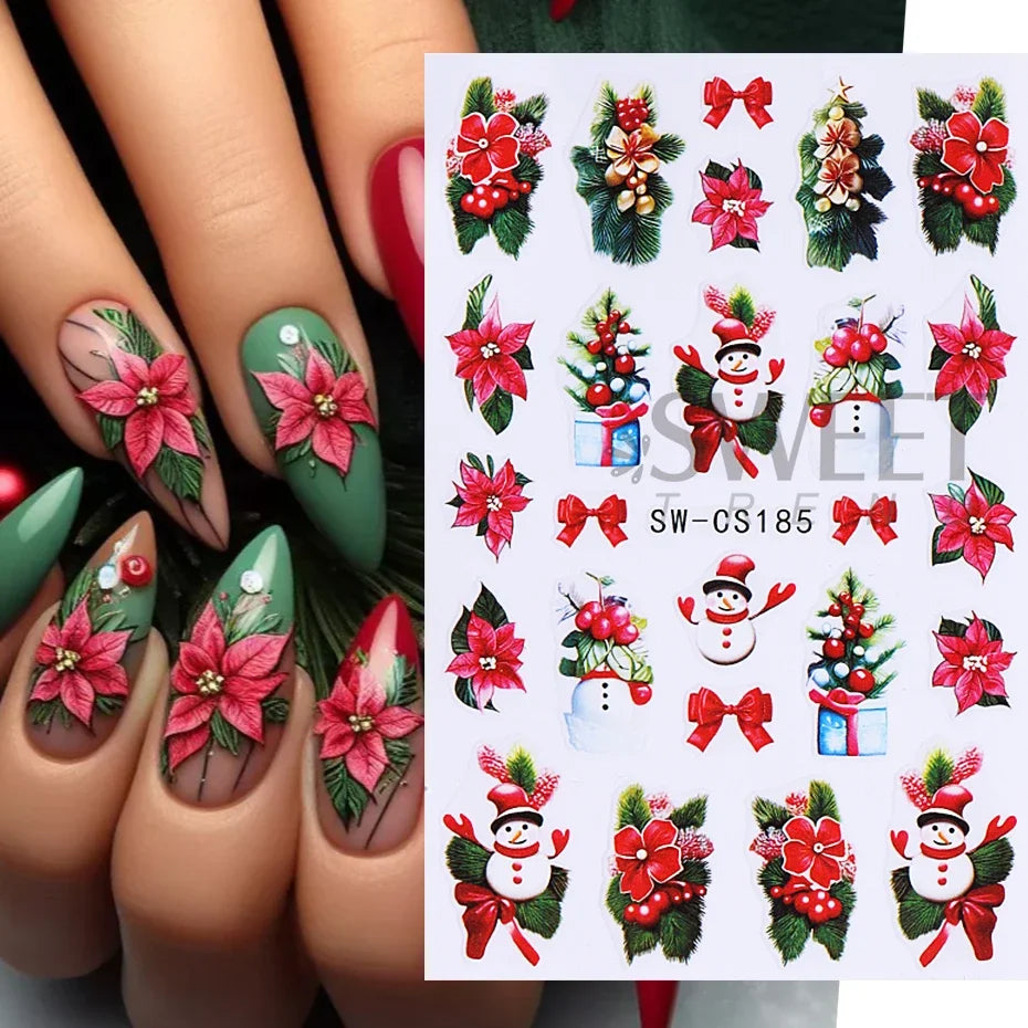 Christmas Cartoon Nail Art Decals