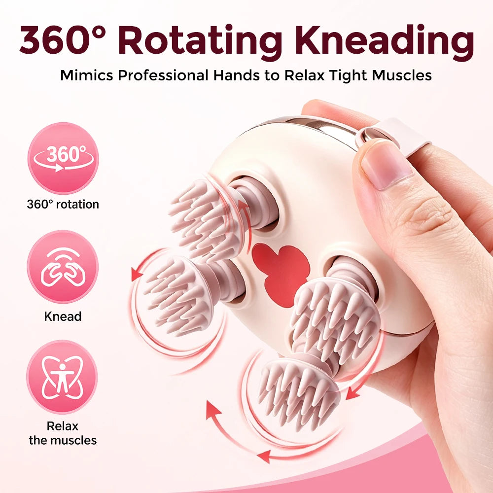 Electric Waterproof Scalp Massager for Hair Washing and Relaxation