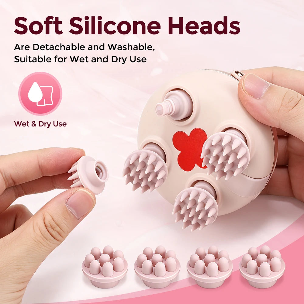 Rechargeable Electric Scalp and Body Massager - 5