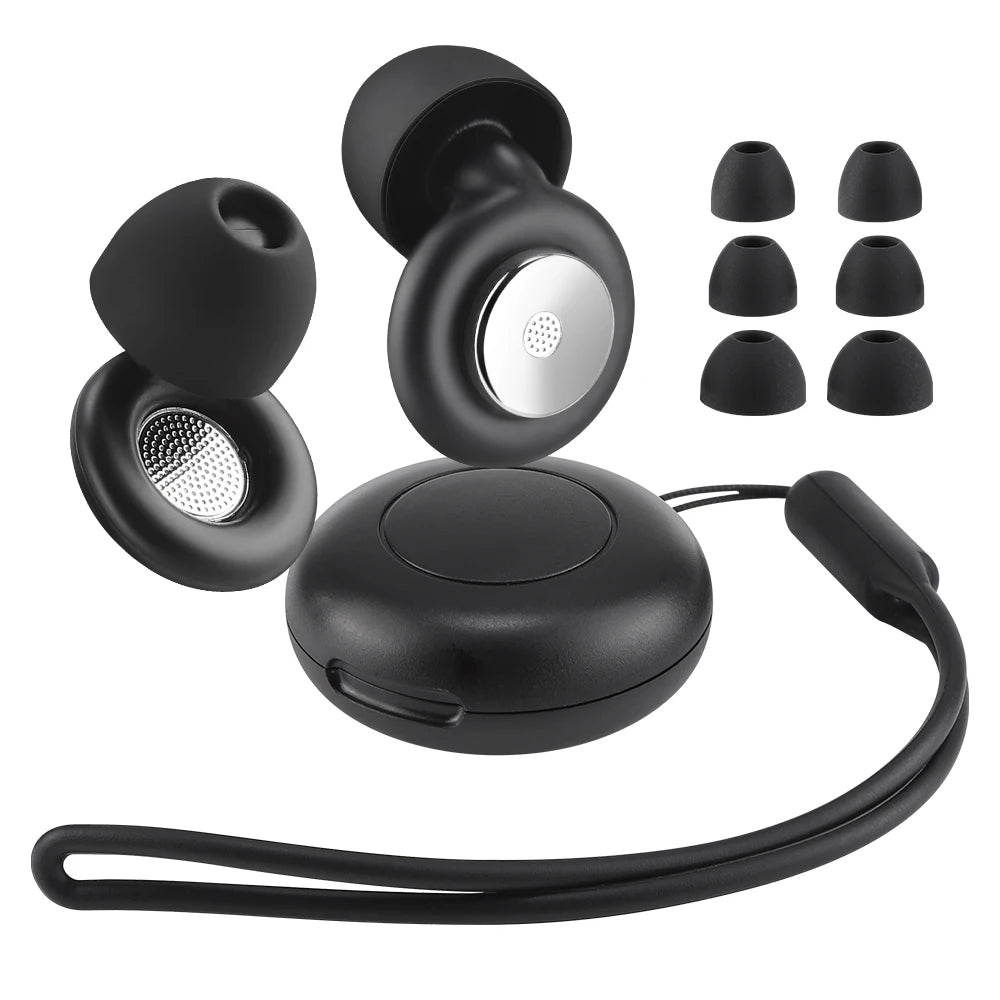 Reusable Noise-Canceling Silicone Sleep Earplugs with Storage Case - 17